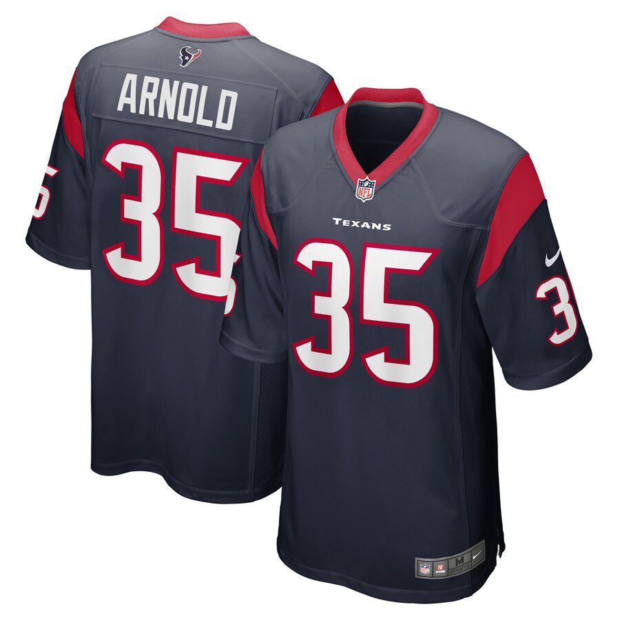 Men Houston Texans #35 Grayland Arnold Nike Navy Game Player NFL Jersey